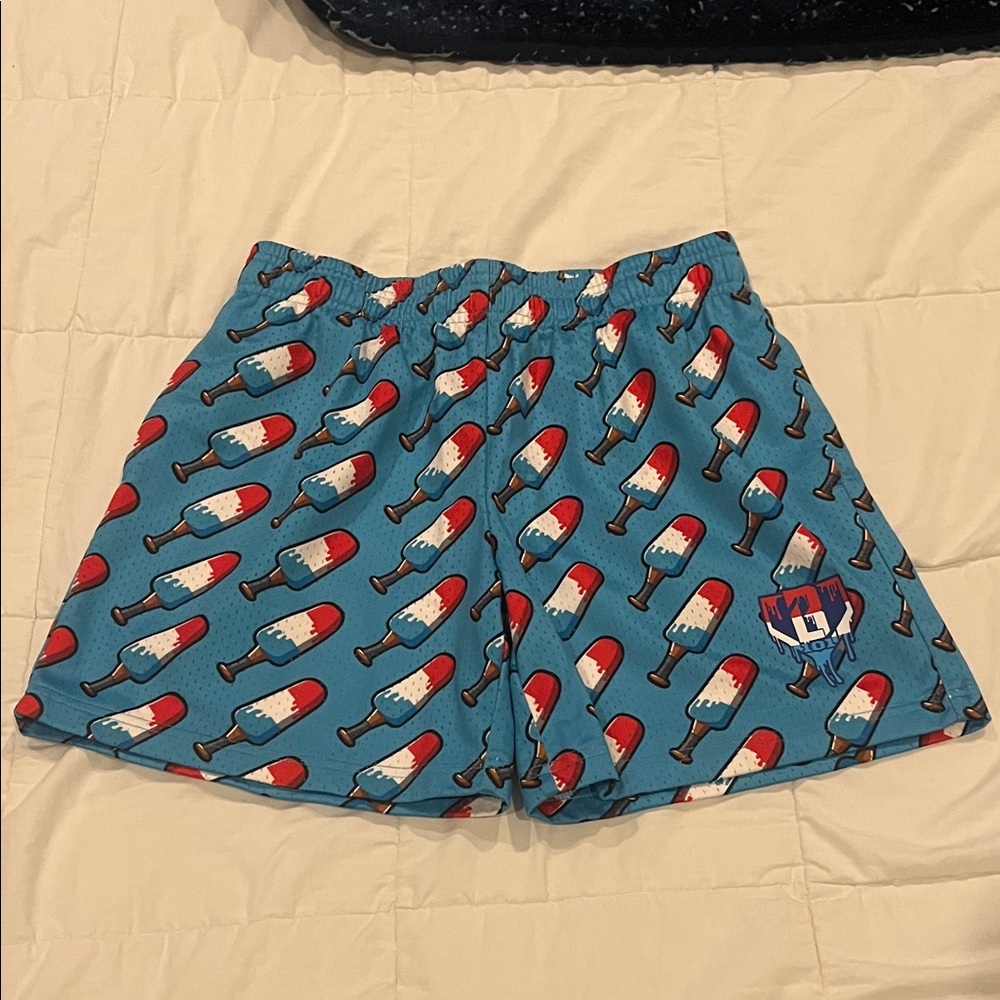 Baseball Lifestyle 101 - Kids Blue Popsicle Print Shorts